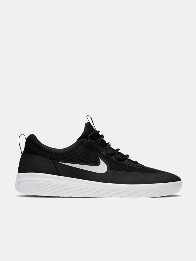 Nike SB Nyjah Free 2.0 - Black White-Shoes-Empire Skate