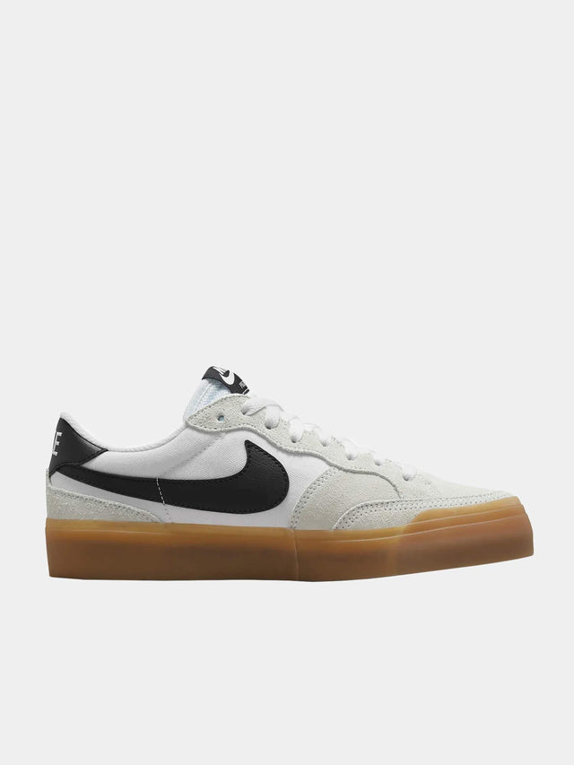 Nike SB Pogo Skate Shoes - White / Black / Gum - Empire Skate NZ 