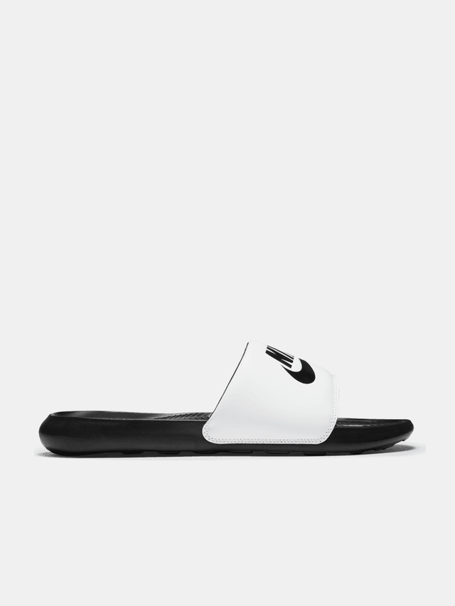 Nike Victori One Slide - Black White-Jandals-Empire Skate
