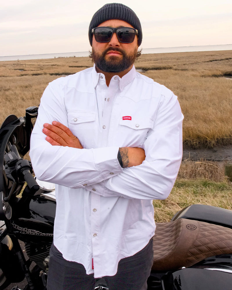 Dixxon Outdoorsman Performance Long Sleeve Shirt - White