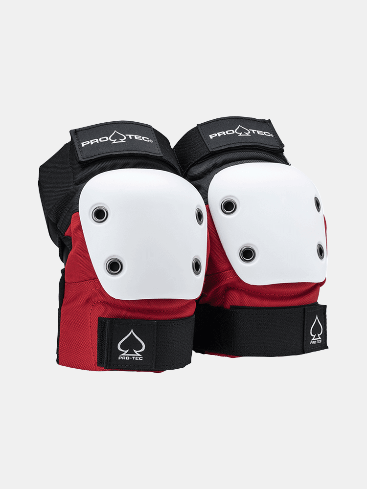 Protec Street Elbow Pads - Red / White / Black - Empire Skate NZ