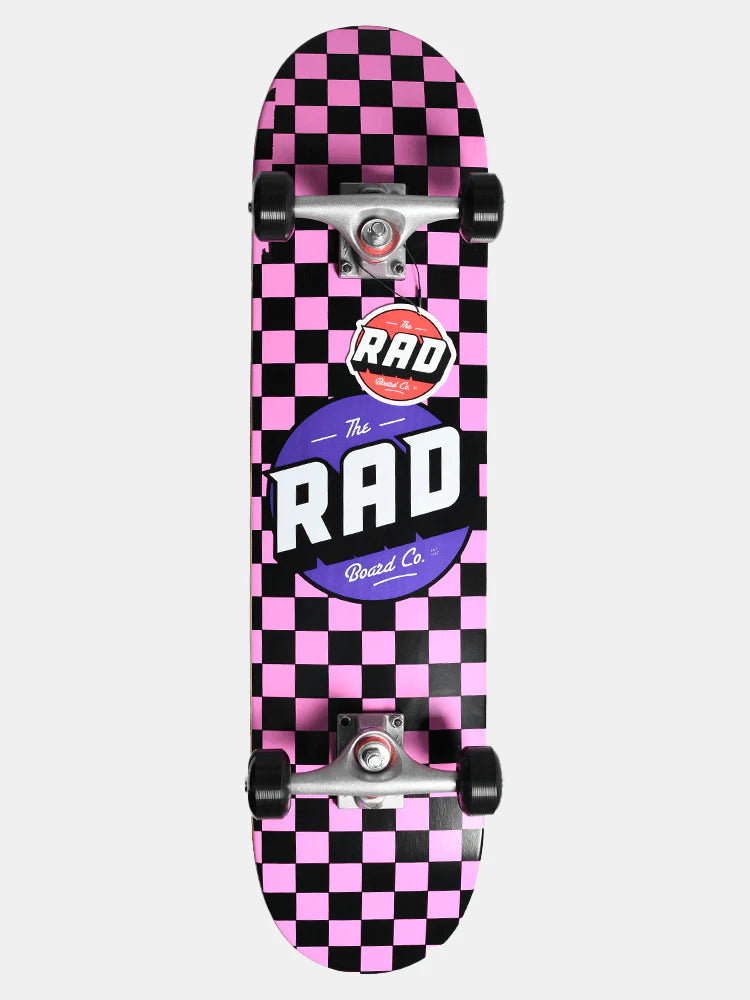 RAD DUDE CREW CHECKERS POWDER PINK/BLACK 7.5