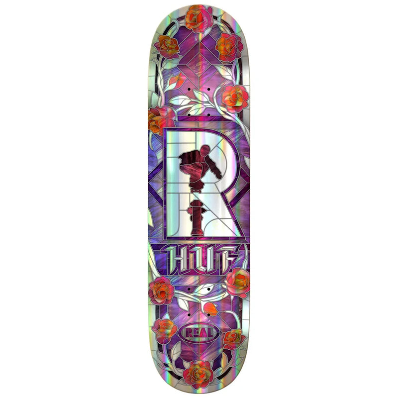 REAL KEITH HUFNAGEL CATHEDERAL HOLOGRAPHIC 8.06" DECK