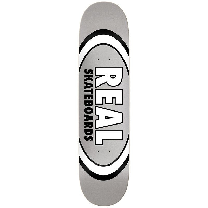 REAL OVAL LOGO GREY 7.75" DECK