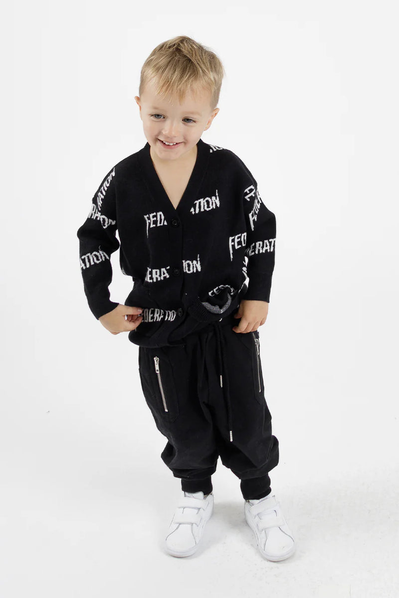 Federation Kids Playground Trackies - Black
