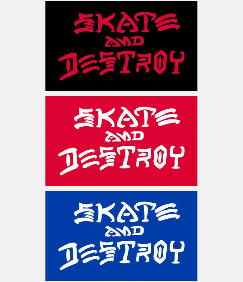 Thrasher Skate & Destroy Large Sticker - Assorted