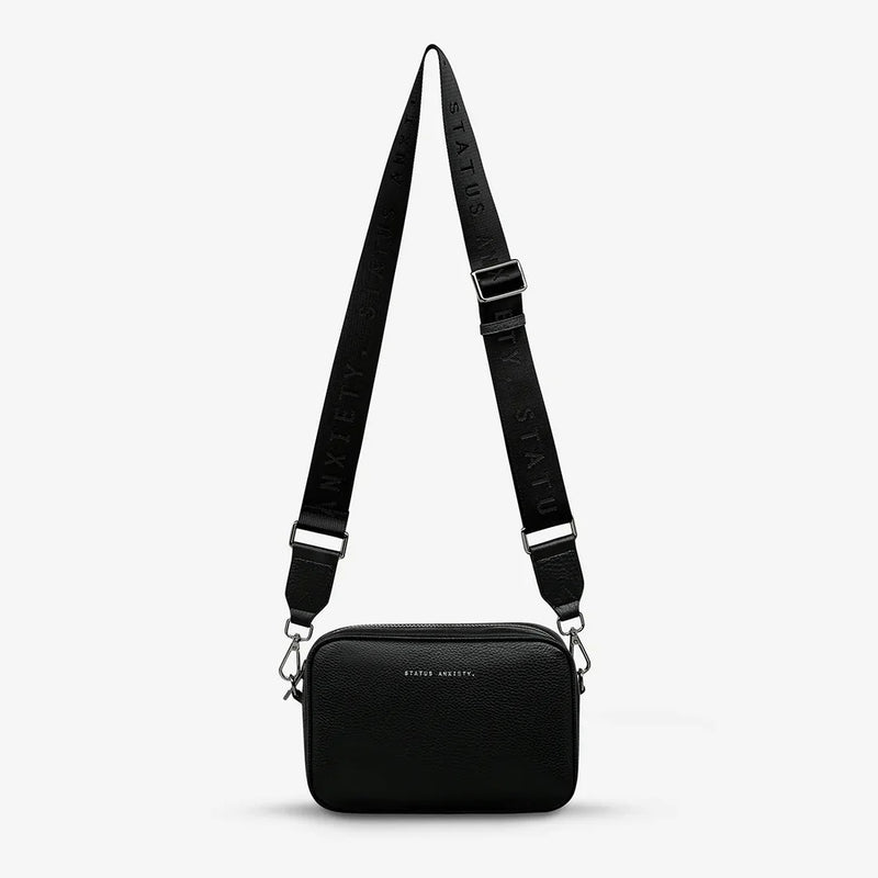 Status Anxiety Plunder With Webbed Strap Bag - Black