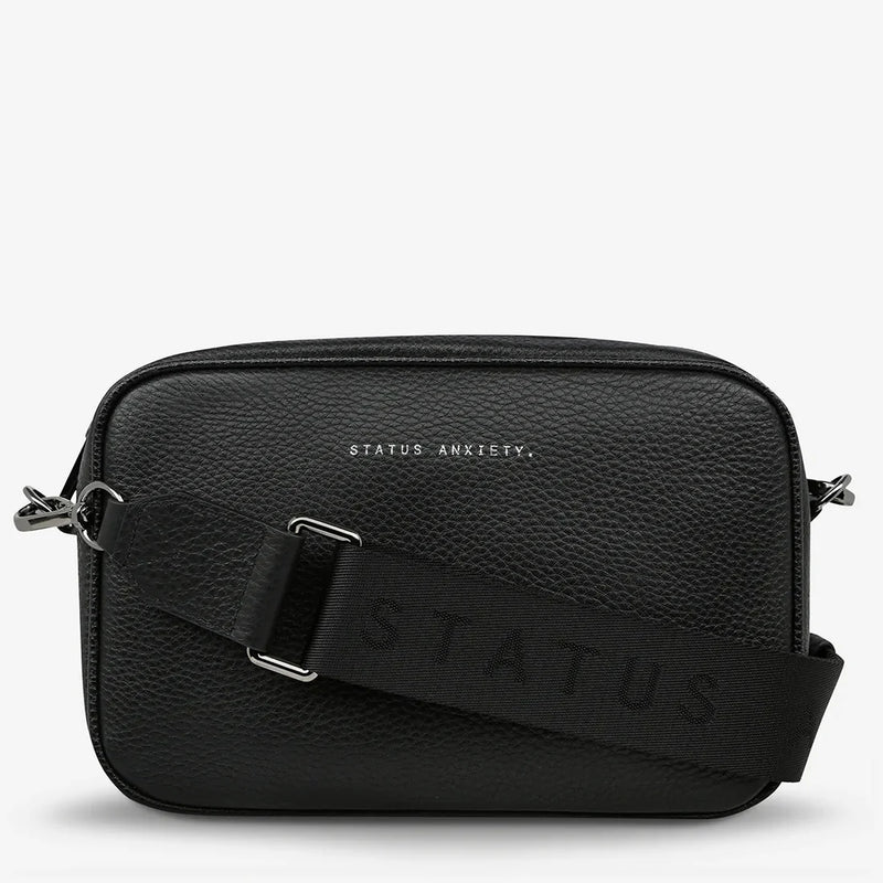 Status Anxiety Plunder With Webbed Strap Bag - Black