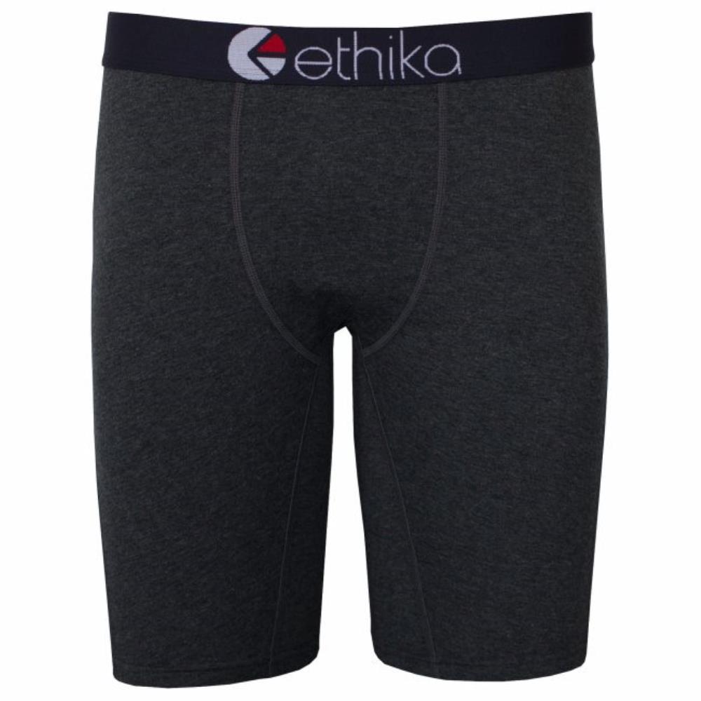 Ethika Mens Heather Black Staple Solid