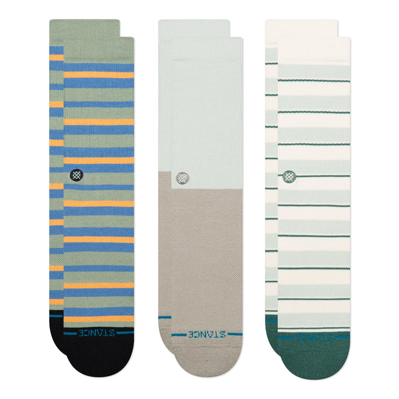 Stance Prep Stripe 3 Pack Crew Socks