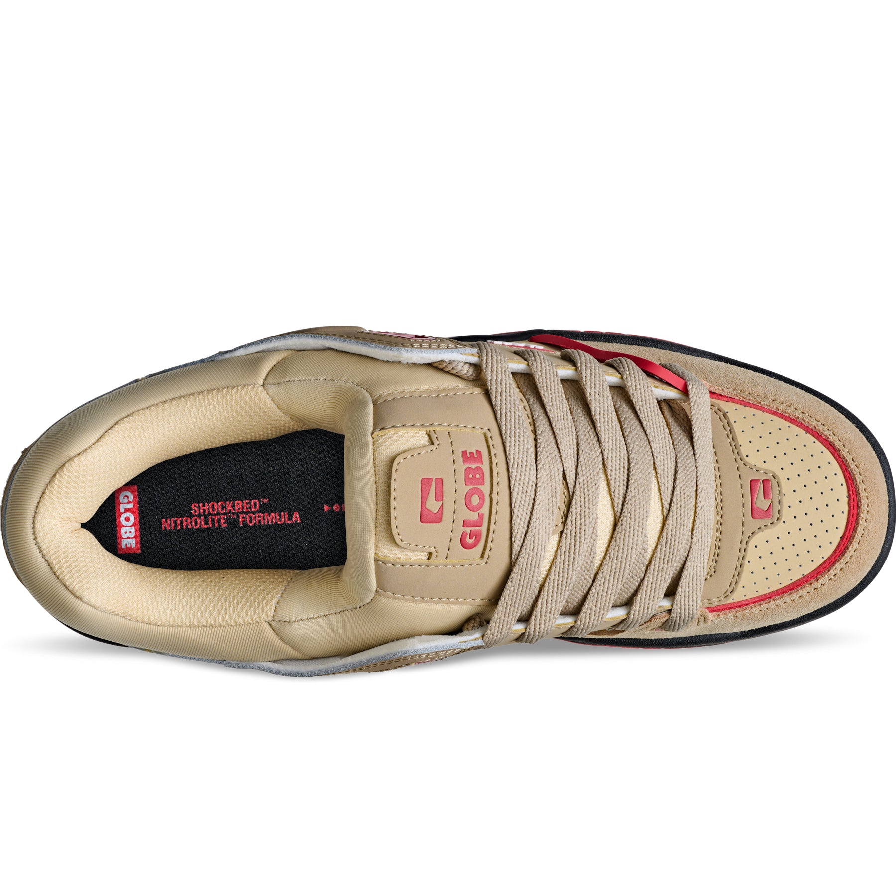 Globe Fusion - Khaki / Red