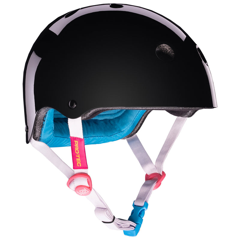 Protec Low Pro Cert Skate Helmet - Santa Cruz Gloss Black