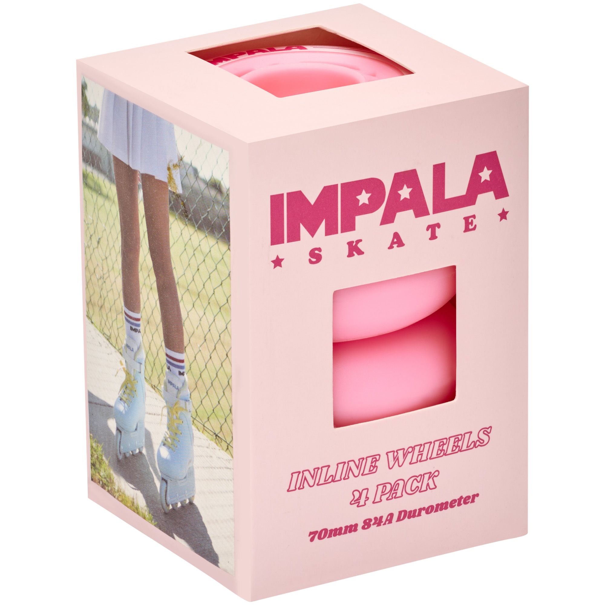 Impala Inline Wheel 4 Pack Bubblegum Pink 70mm