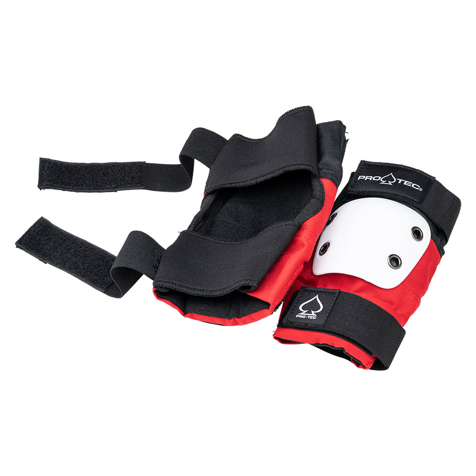 Protec Street Elbow Pads - Red/White/Black