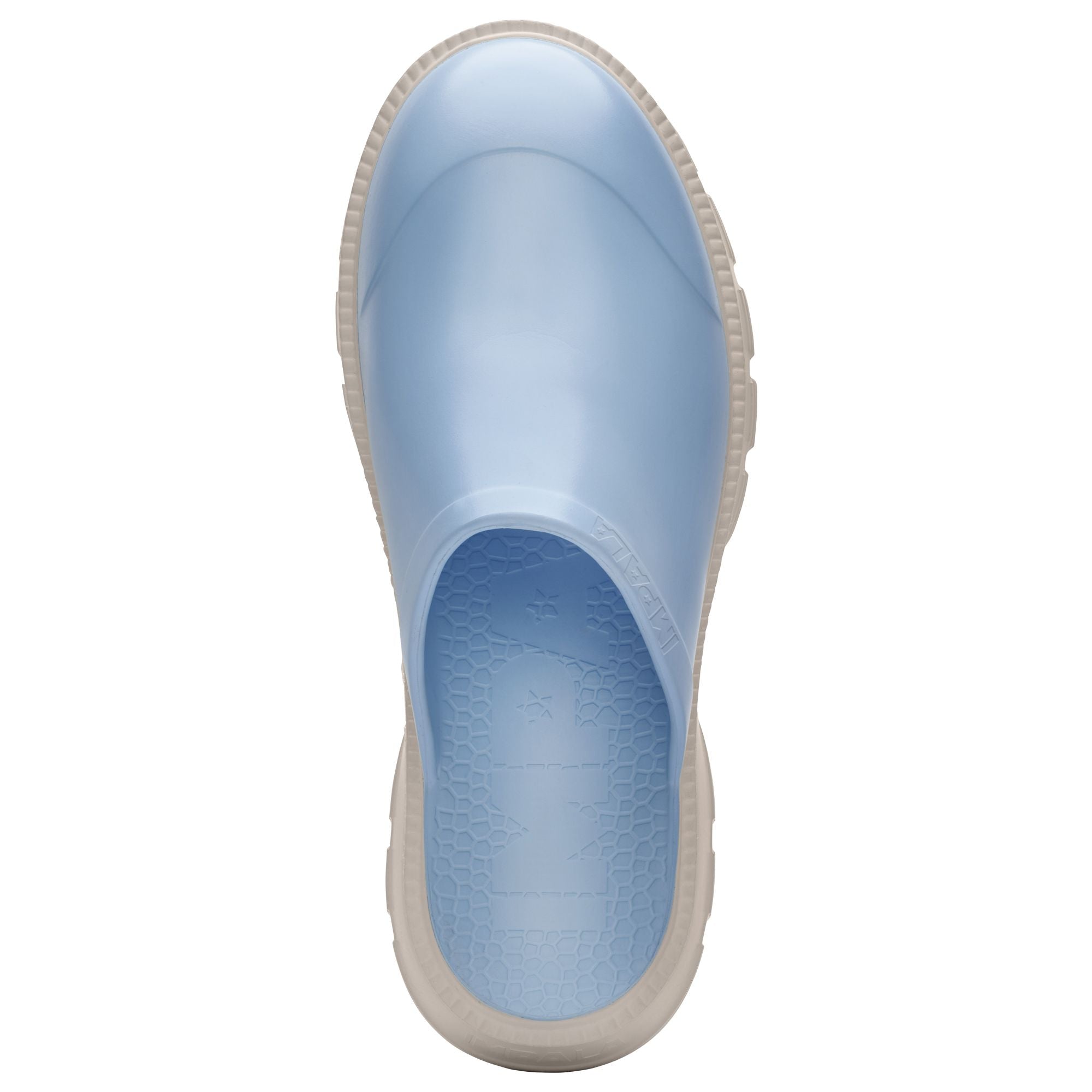 Impala Womens Bubble Soft Mule - Blue/Cream