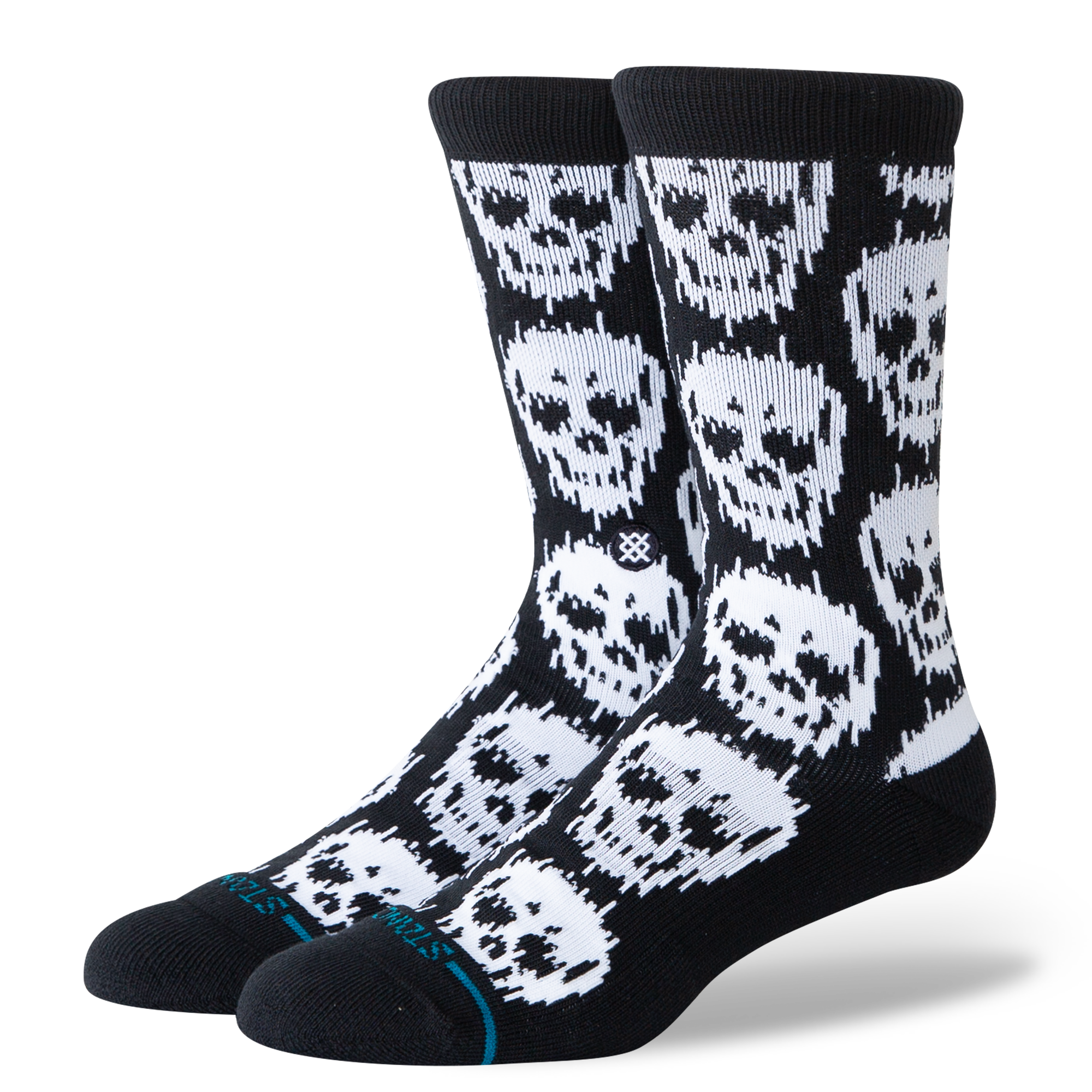 Stance Static Skull Crew Socks