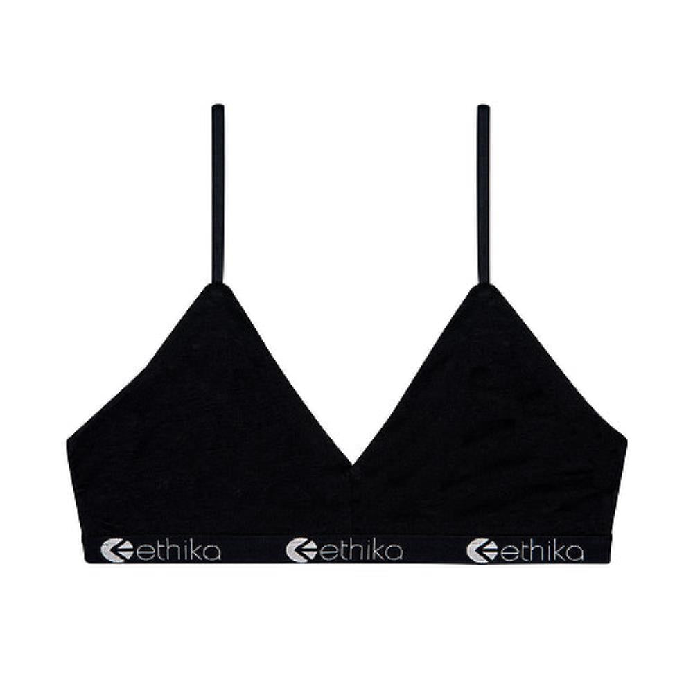 Ethika Womens Midnight Black V Neck Bra
