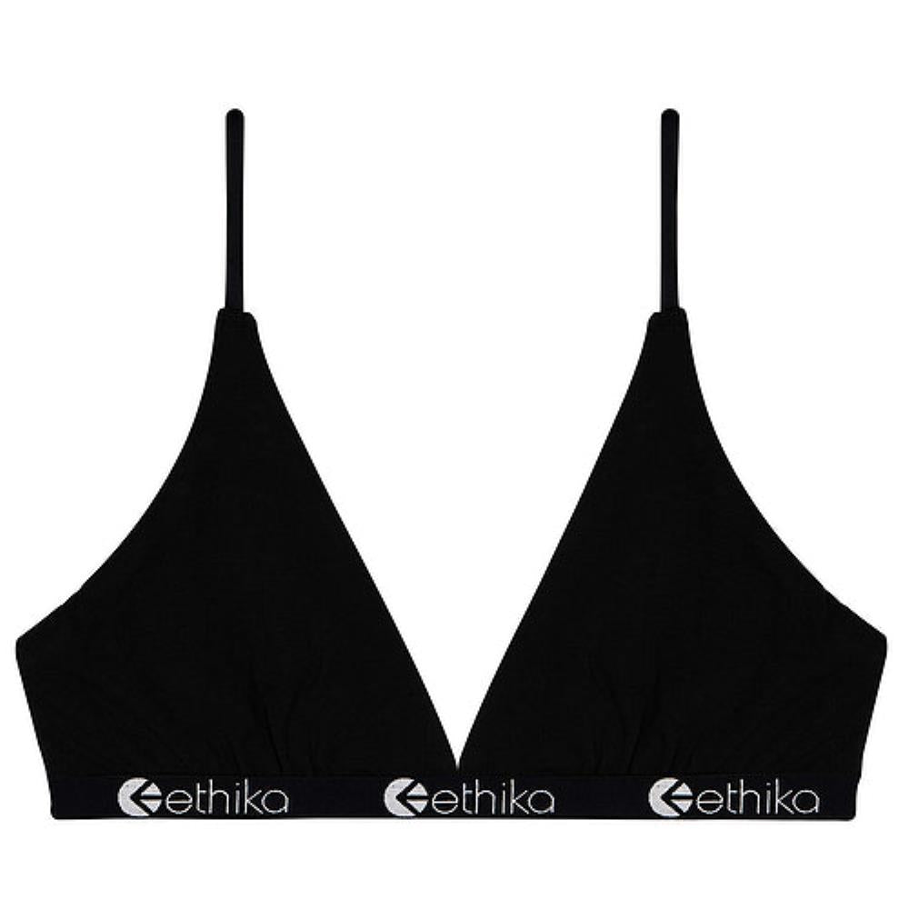 Ethika Womens Midnight Black Triangle Bra