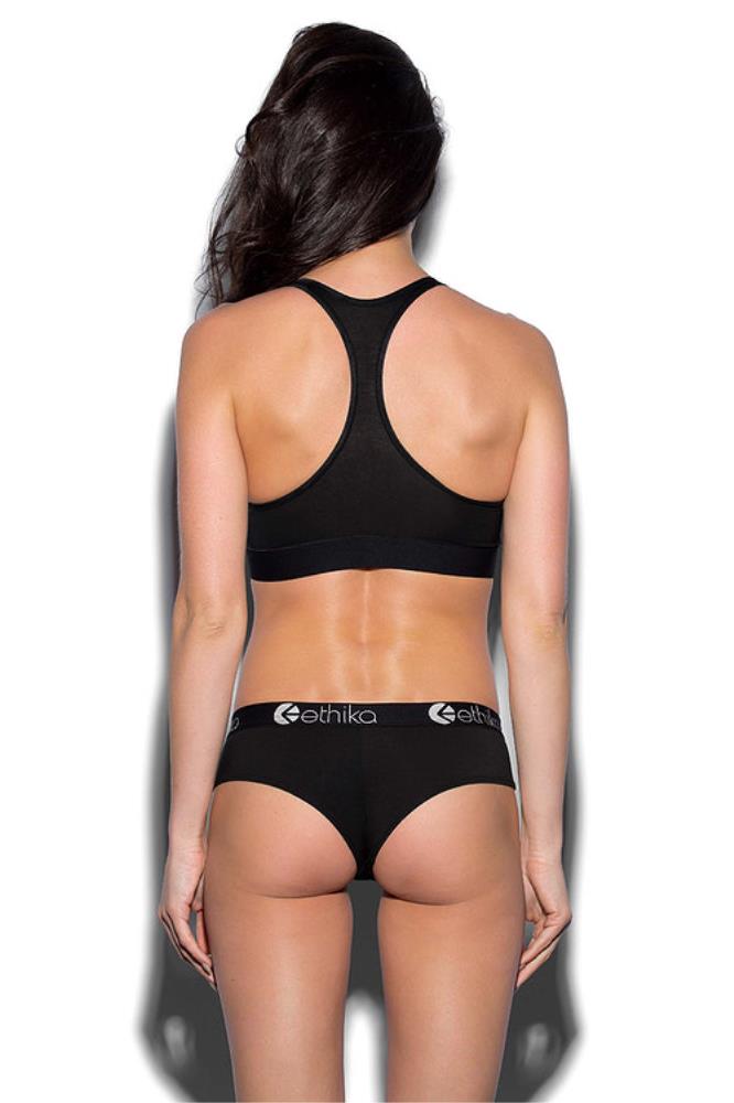 Ethika Womens Midnight Black Sports Bra