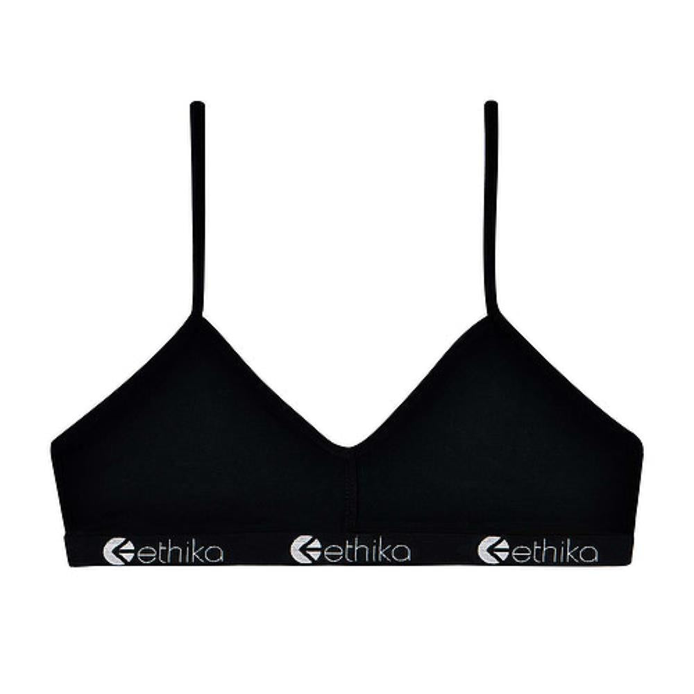 Ethika Womens Midnight Black Bralette