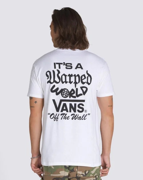 Vans Warped World Tee - White
