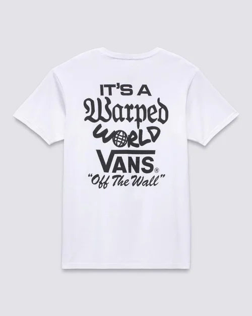 Vans Warped World Tee - White