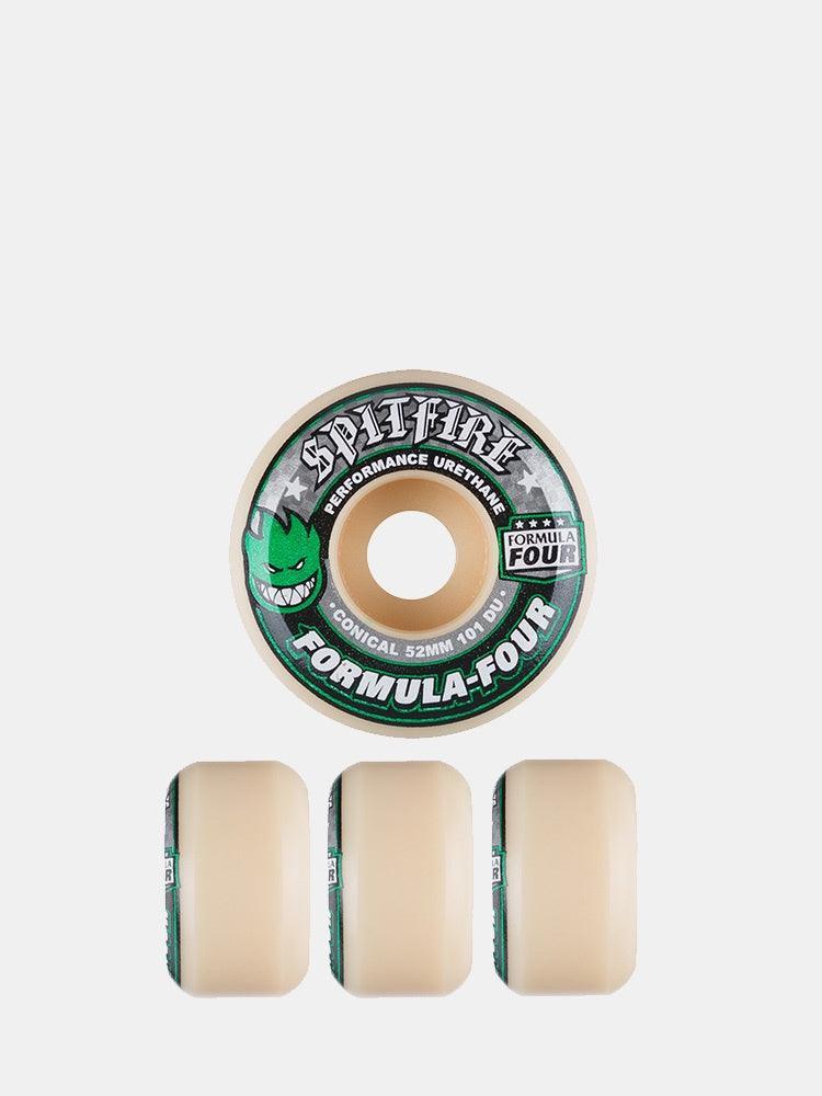 Spitfire Formula Four Conical Wheels - Green-Wheels-Empire Skate
